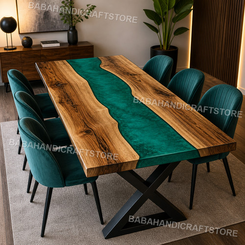 Walnut live edge epoxy river - walnut,