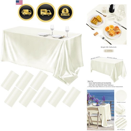 Satin tablecloth 102x58 inch - satin,