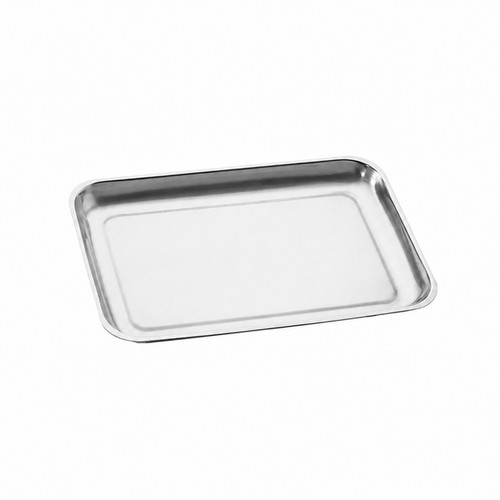 Silver tray with reflective - silver,